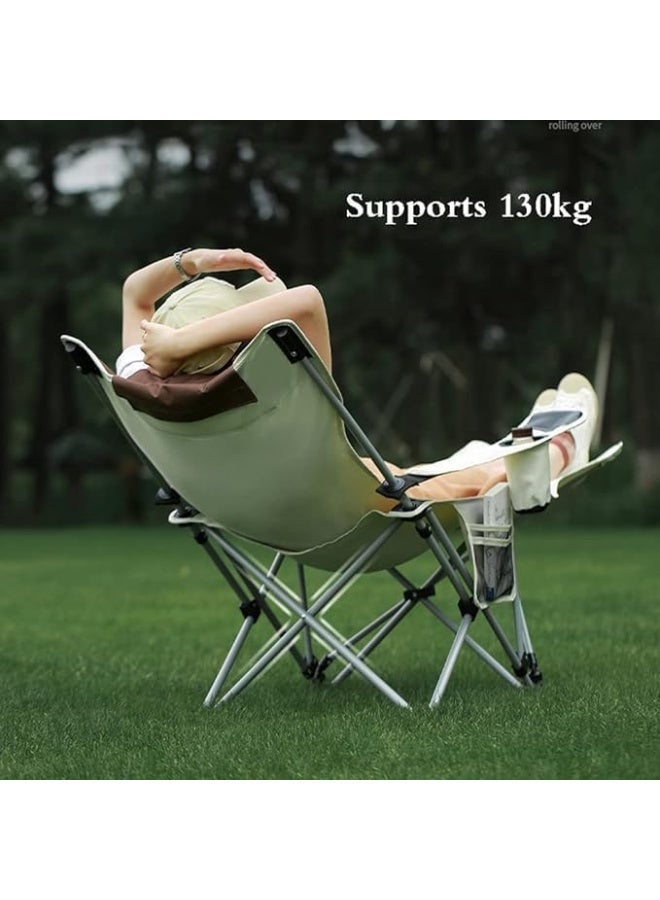 Beach Lounge Chair with Adjustable Backrest for Beach Garden Bed, Lightweight Foldable Portable Backpack; Pool Backrest; Sun Loungers for Picnic, Outdoor Camping (Color : - Image 5